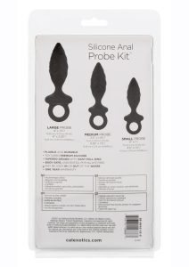 Silicone Anal Probe Kit (Set of 3) - Black