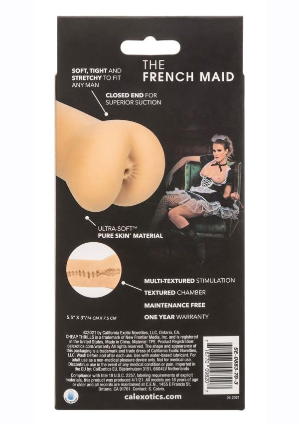 Cheap Thrills The French Maid Stroker - Ass - Vanilla