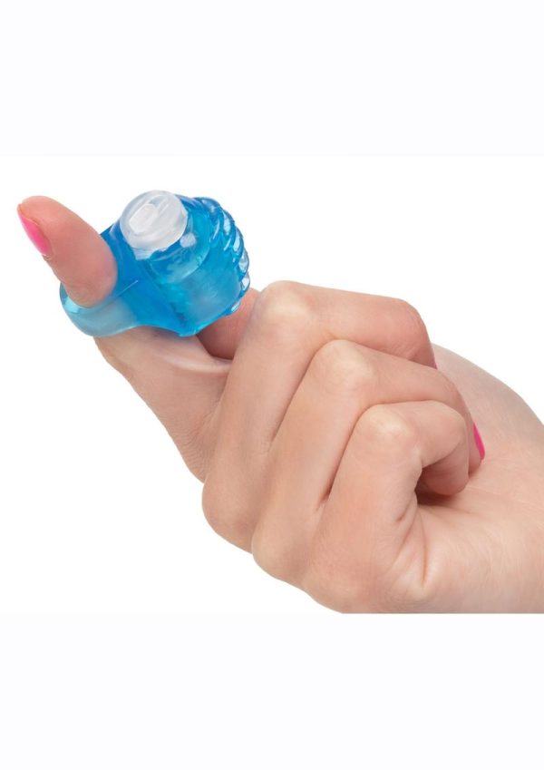 Foil Pack Vibrating Finger Teaser - Blue