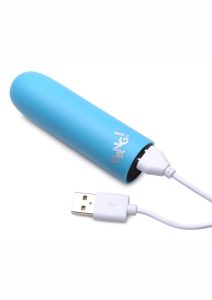 Bang! 10X Rechargeable Vibrating Bullet - Blue