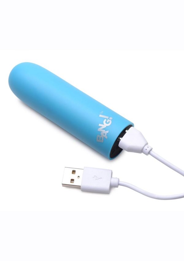 Bang! 10X Rechargeable Vibrating Bullet - Blue