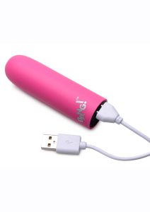 Bang! 10X Rechargeable Vibrating Bullet - Pink