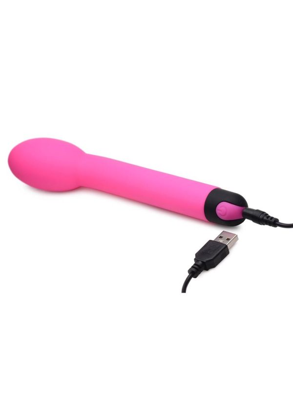 Bang! 10X Rechargeable Silicone G-Spot Vibrator - Pink