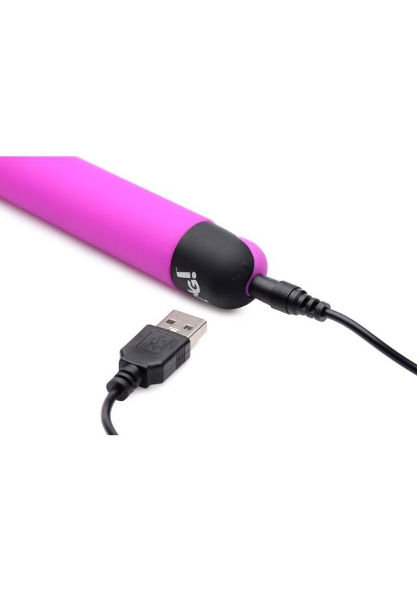 Bang! 10X Rechargeable Silicone G-Spot Vibrator - Purple