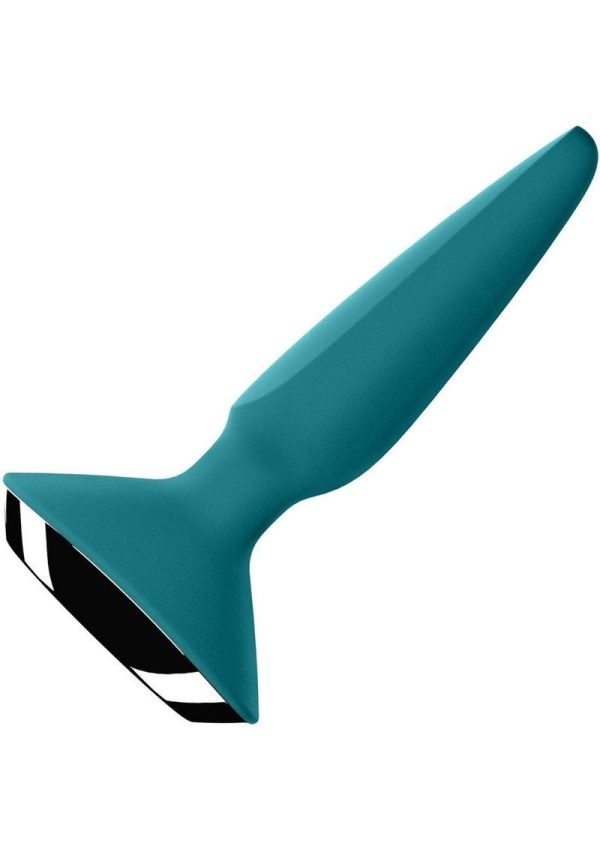 Satisfyer Plug-ilicious 1 Silicone Vibrating Anal Plug - Petrol