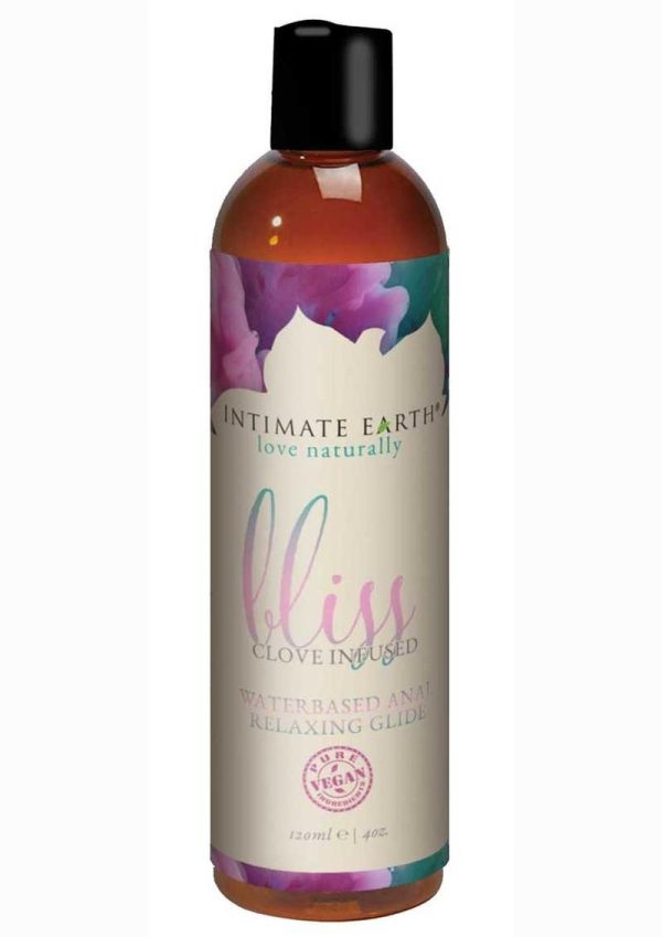 Intimate Earth Bliss Anal Relaxing Water Based Glide Lubricant 4oz