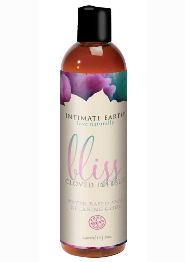 Intimate Earth Bliss Anal Relaxing Water Based Glide Lubricant 8oz