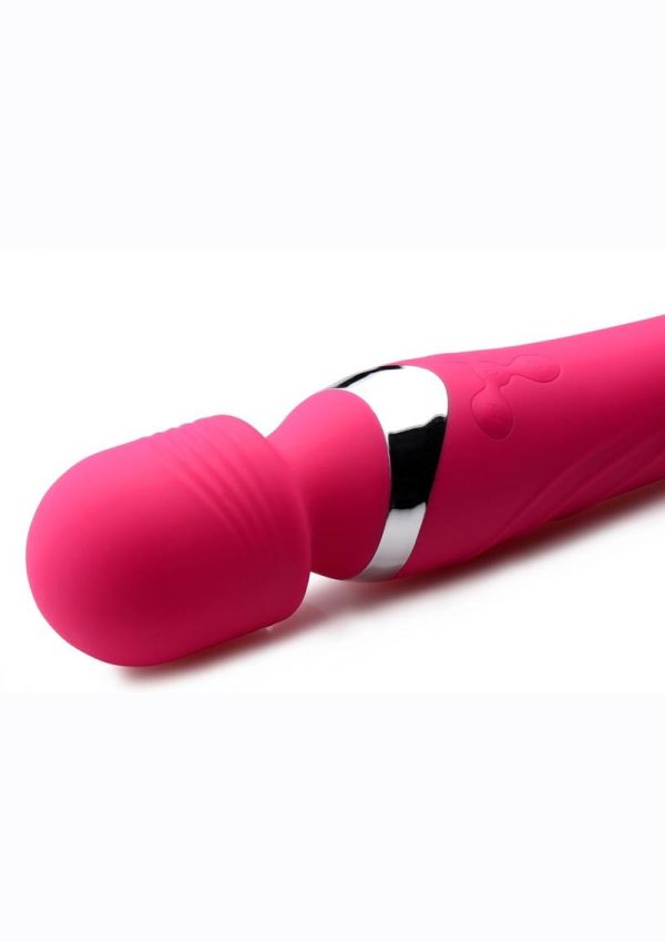 Inmi Ultra Thrust-Her Thrusting and Vibrating Silicone Wand Massager - Pink
