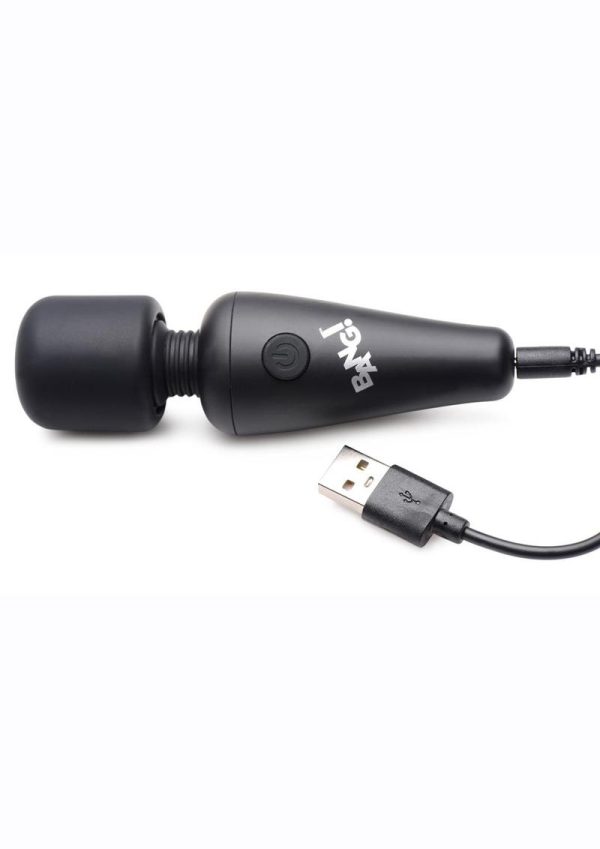 Bang! 10X Vibrating Mini Rechargeable Silicone Wand - Black