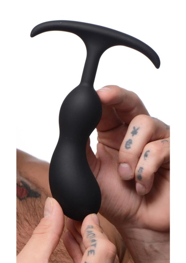Heavy Hitters Comfort Plugs Silicone Anal Plug 6.4in - Black