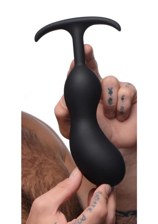 Heavy Hitters Comfort Plugs Silicone Anal Plug 8.2in - Black