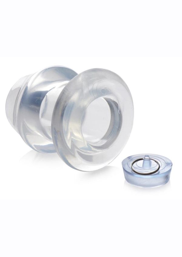 Master Series Ass Bung Clear Hollow Anal Dilator 4.1in - XLarge