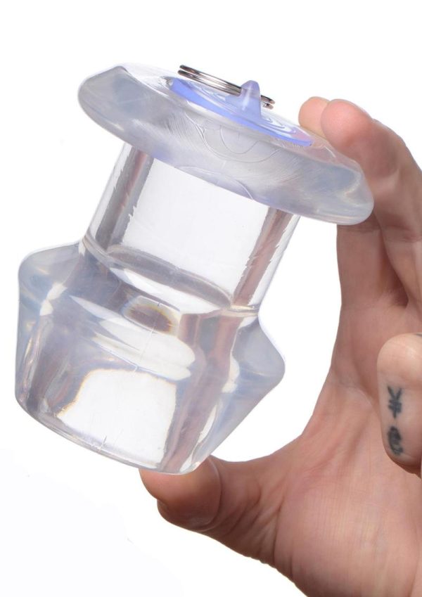 Master Series Ass Bung Clear Hollow Anal Dilator 4.1in - XLarge