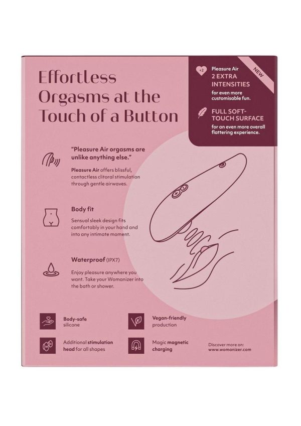 Womanizer Classic 2 Rechargeable Silicone Clitoral Stimulator - Bordeaux