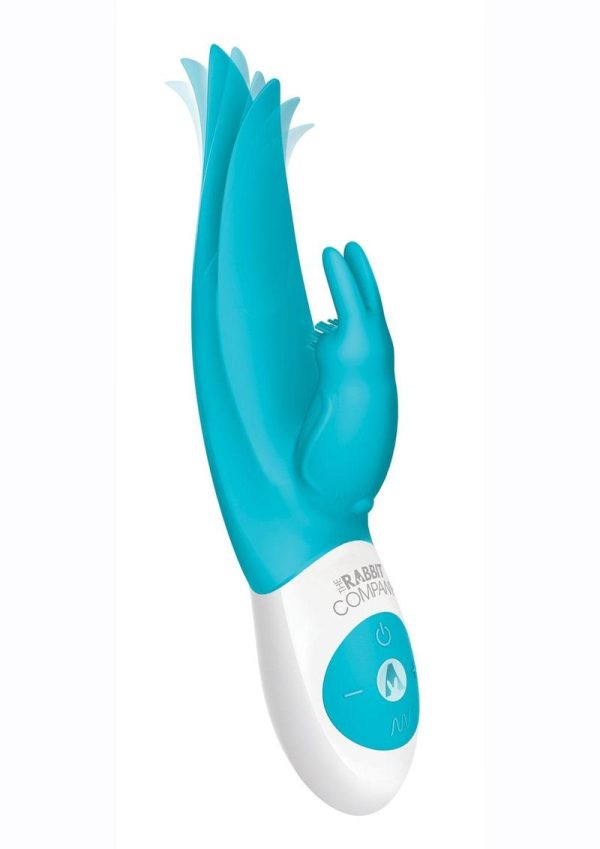 The Rabbit Company The Flutter Rabbit Rechargeable Silicone Rabbit Vibrator - Blue