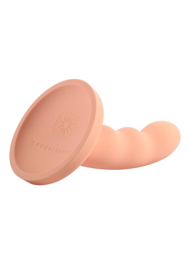 Ren Silicone Curved Dildo with Suction Cup 6in - Orange