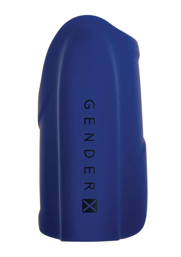 Gender X Ins and Outs Rechargeable Silicone Dildo and Stroker Set (2 piece) - Blue