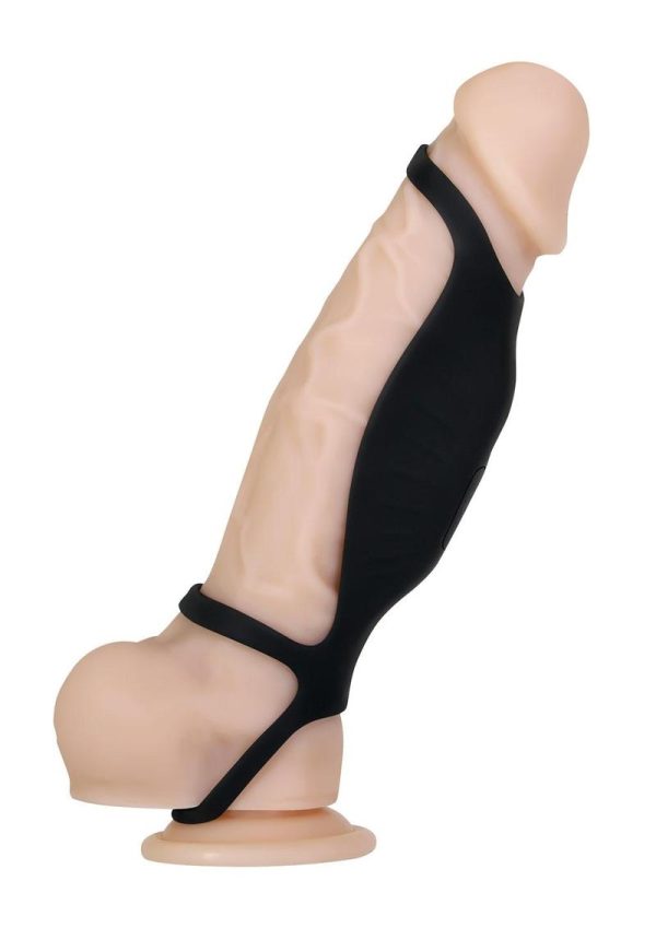 Gender X Rocketeer Rechargeable Silicone Penis Sleeve - Black