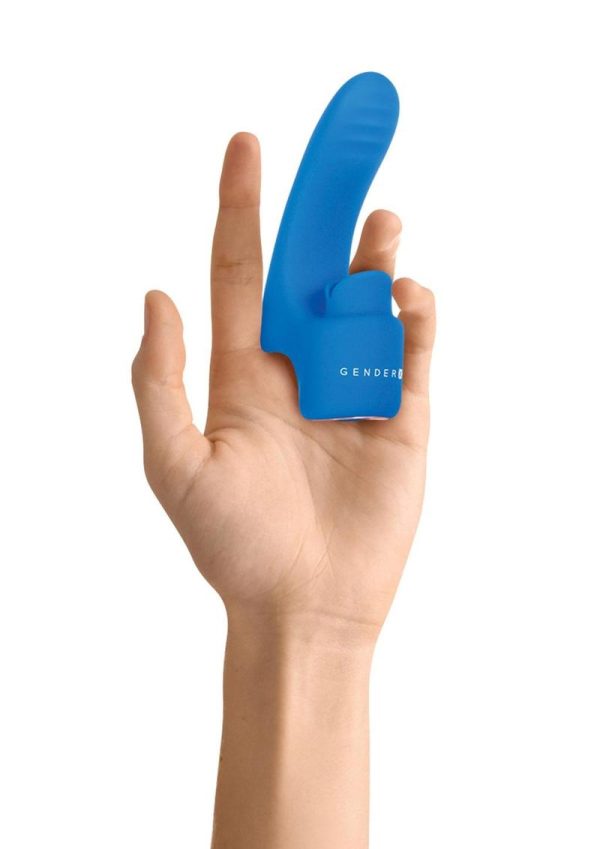 Gender X Flick It Rechargeable Silicone Vibrator - Blue