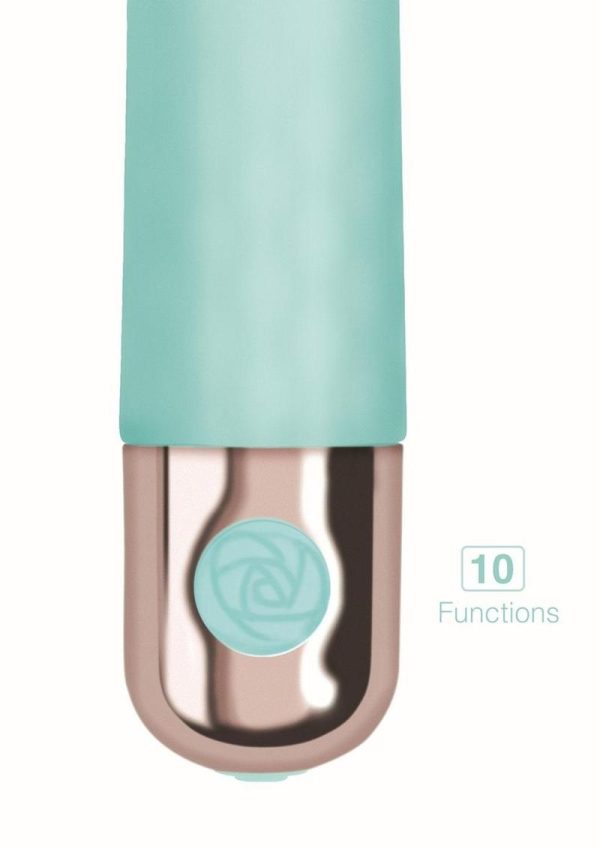 Exciter Travel Vibe Rechargeable Silicone Vibrator - Aqua
