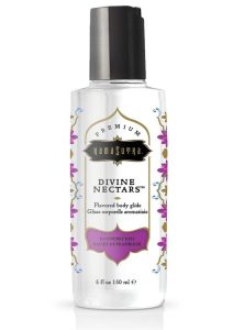 Kama Sutra Divine Nectars Water Based Flavored Body Glide Lubricant 5oz - Raspberry Kiss