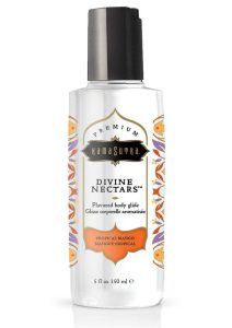 Kama Sutra Divine Nectars Water Based Flavored Body Glide Lubricant 5oz - Tropical Mango