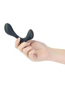 LUX Active LX3 Silicone Rechargeable Anal Trainer with Bullet and Remote Control - Navy
