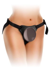 King Cock Elite Ultimate Vibrating Rechargeable Silicone Body Dock Kit with Vibrating Crown Jewels and Dildo with Remote Control 8in - Vanilla/Black