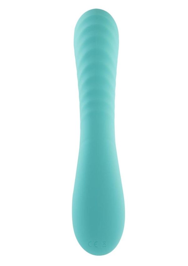 Rock Candy Refined Dreamland Rechargeable Silicone G-Spot Vibrator - Blue