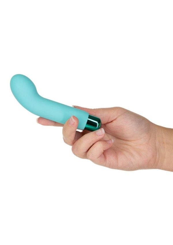 PowerBullet Sara`s Spot 10 Function Rechargeable Silicone Vibrating Bullet - Teal
