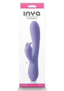 Inya Love Bunny Rechargeable Silicone Rabbit Vibrator - Purple