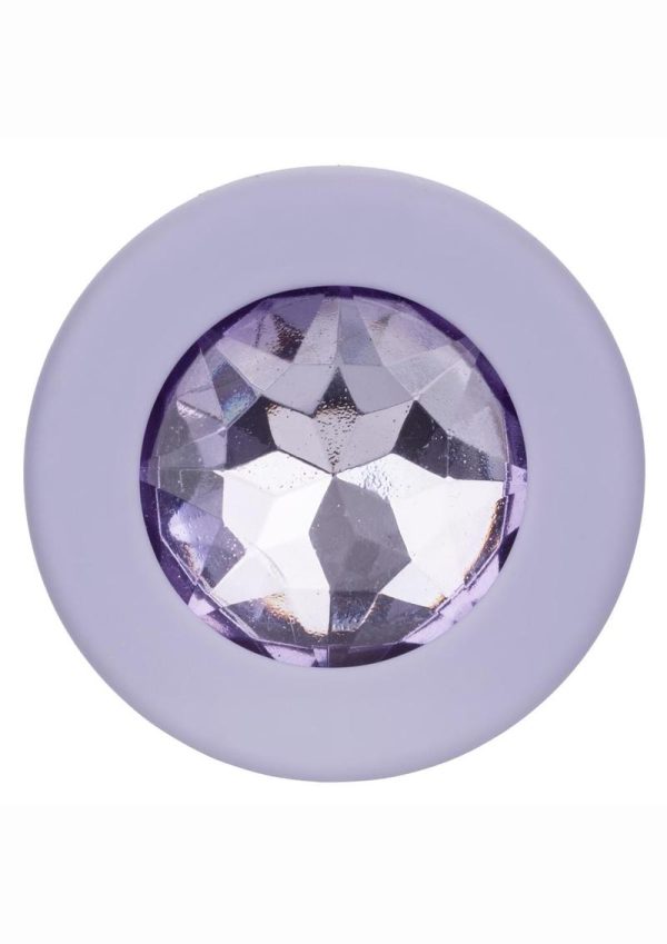 First Time Crystal Booty Kit Silicone Butt Plugs (3 piece) - Purple