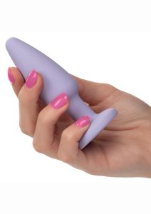 First Time Crystal Booty Kit Silicone Butt Plugs (3 piece) - Purple