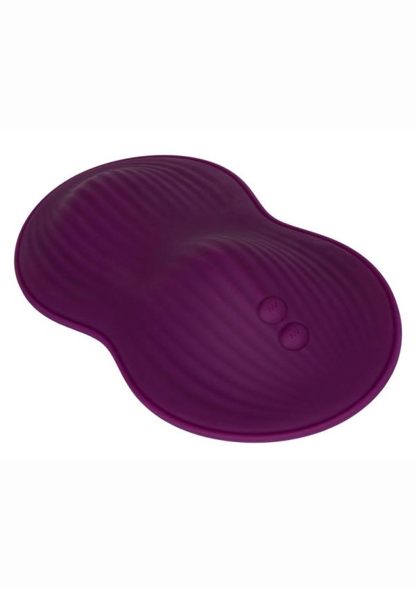 Lust Dual Rider Rechargeable Silicone Massager with Remote Control - Purple