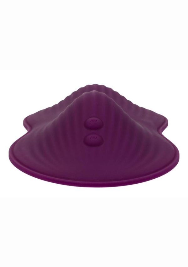 Lust Dual Rider Rechargeable Silicone Massager with Remote Control - Purple