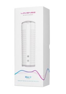 Lovense Max 2 App Compatible with Neutral-Shaped Sleeve - White
