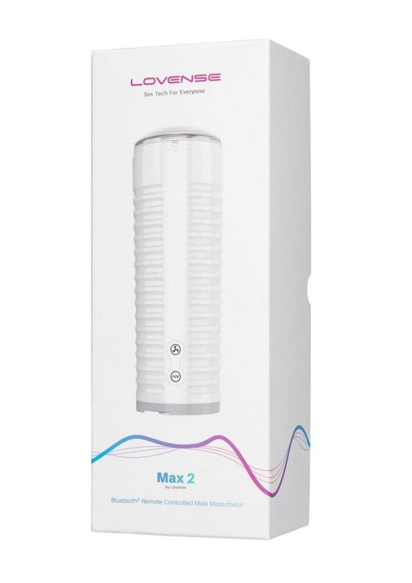 Lovense Max 2 App Compatible with Neutral-Shaped Sleeve - White
