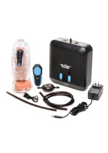 LoveBotz The Milker Pro Edition Masturbator with Remote Control - Black