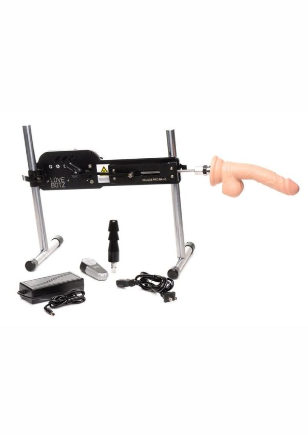 LoveBotz Deluxe Pro-Bang Sex Machine with Remote Control - Black