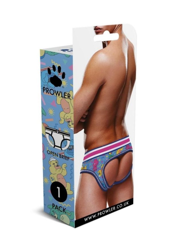 Prowler Beach Bears Open Brief - Large - Blue