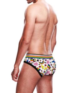 Prowler Pride Love and Peace 1 Brief - XXL - Rainbow