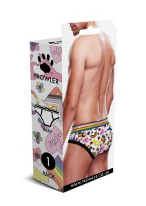 Prowler Pride Love and Peace 1 Brief - XXL - Rainbow