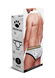 Prowler Pride Love and Peace 3 Brief - XXL - Rainbow