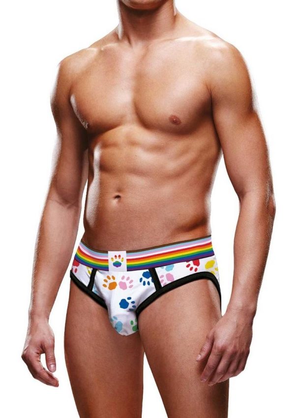 Prowler Pride Paw Brief - XXL - Rainbow