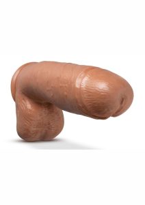 Au Naturel Huge Sensa Feel Dildo with Suction Cup 10in - Caramel