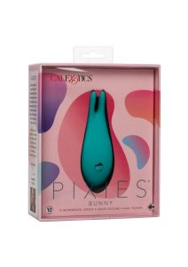 Pixies Bunny Rechargeable Silicone Vibrator - Green