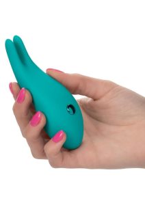 Pixies Bunny Rechargeable Silicone Vibrator - Green