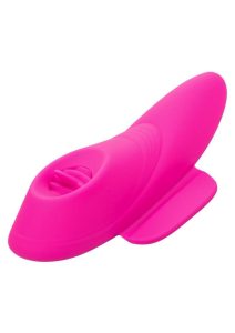 Lock-N-Play Flicker Rechargeable Silicone Panty Vibrator with Remote Control - Pink
