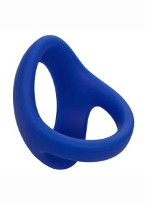 Admiral Cock and Ball Silicone Dual Ring - Blue