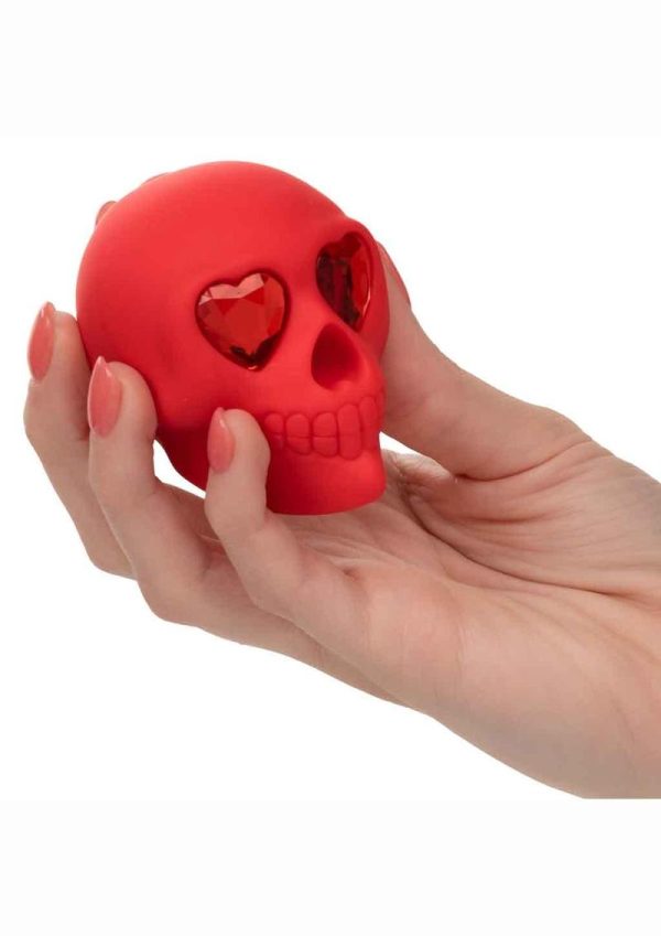 Naughty Bits Bone Head Rechargeable Silicone Massager - Red